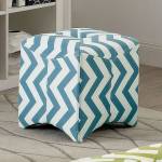 ZAHRA II OTTOMAN BLUE CM-BN6021BL